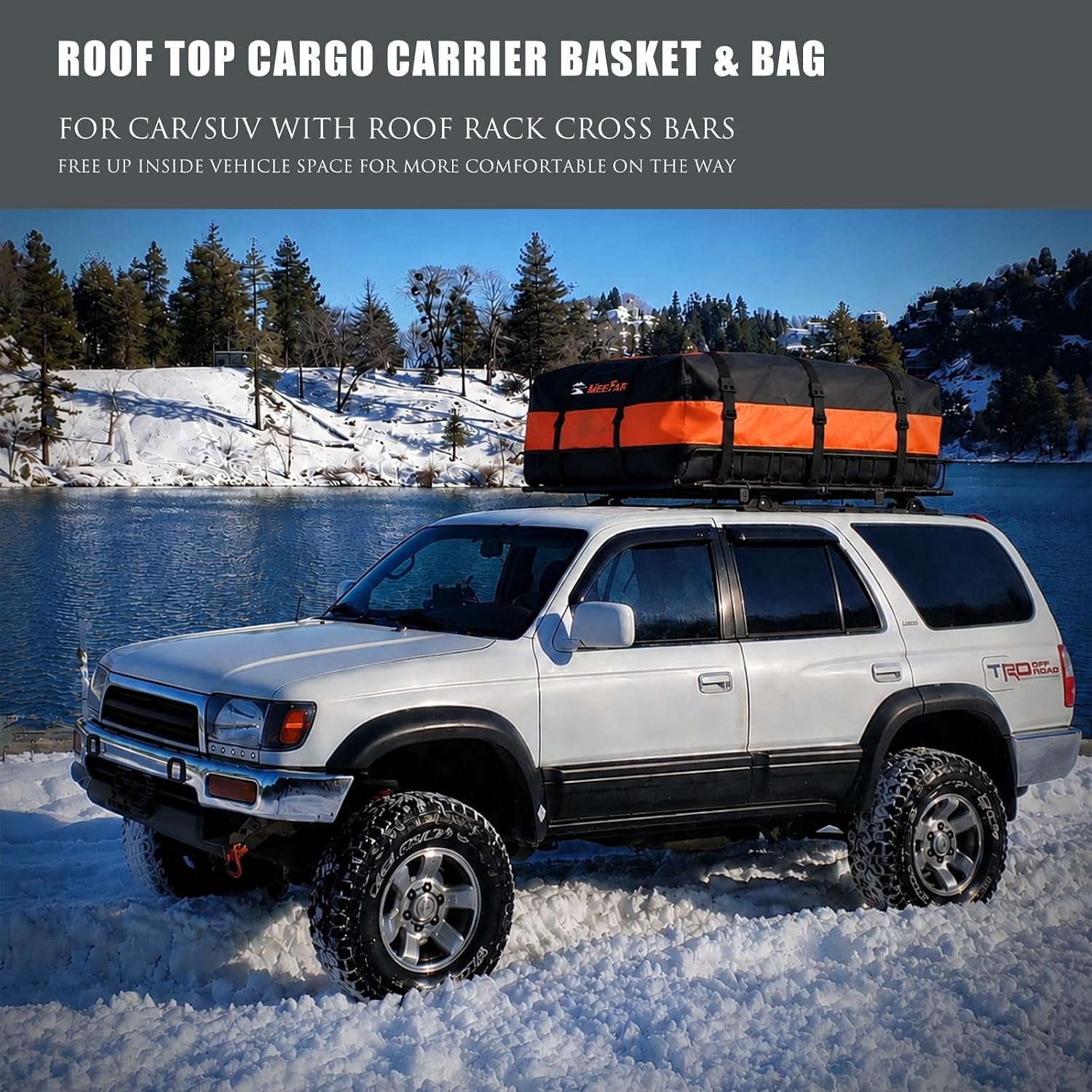 Thumbnail 6 de Roof Rack Cargo Carrier Basket with 20 Cu. Ft. Bag