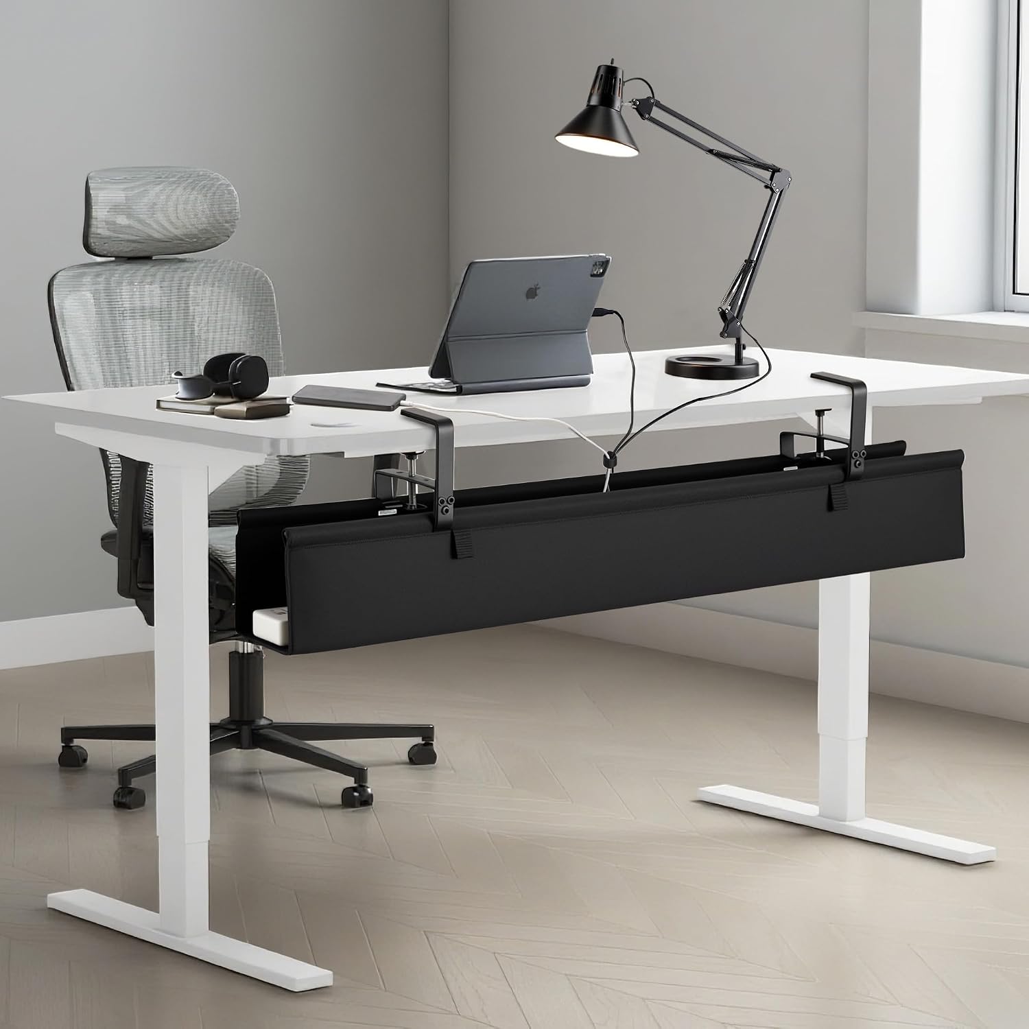 Thumbnail 4 de Desk Cable Tray, 36 Inch, ⚙