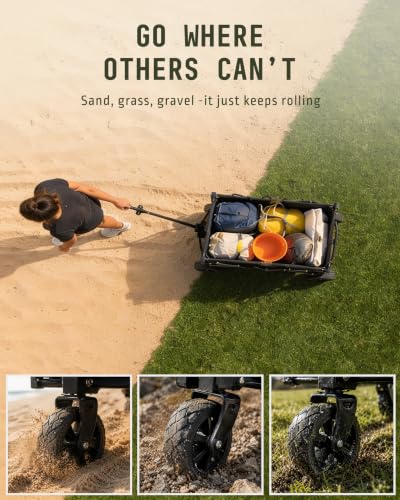 Thumbnail 3 de Voyager Lightweight 70L Camping Wagon with All-Terrain Wheels
