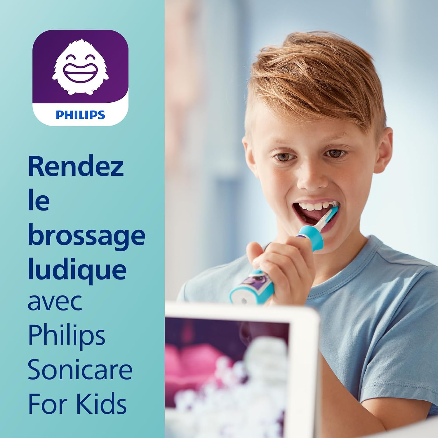 Thumbnail 3 de Philips Sonicare for Kids HX6322/04 – brosse à dents électrique sonic pour enfants dès 3 ans, avec app et suivi