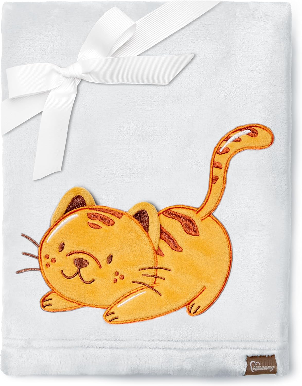 Detalle de Be Mammy Coperta calda per bambini con peluche regalo e motivi 3D (Grigio Chiaro - Gatto)