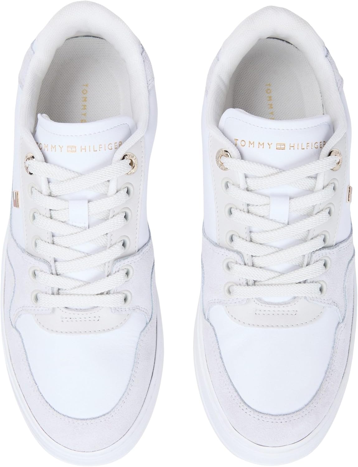 Thumbnail 4 de Tommy Hilfiger TH Court Sneaker Leather Basso Top Donna - Classico stile retrò e comfort quotidiano