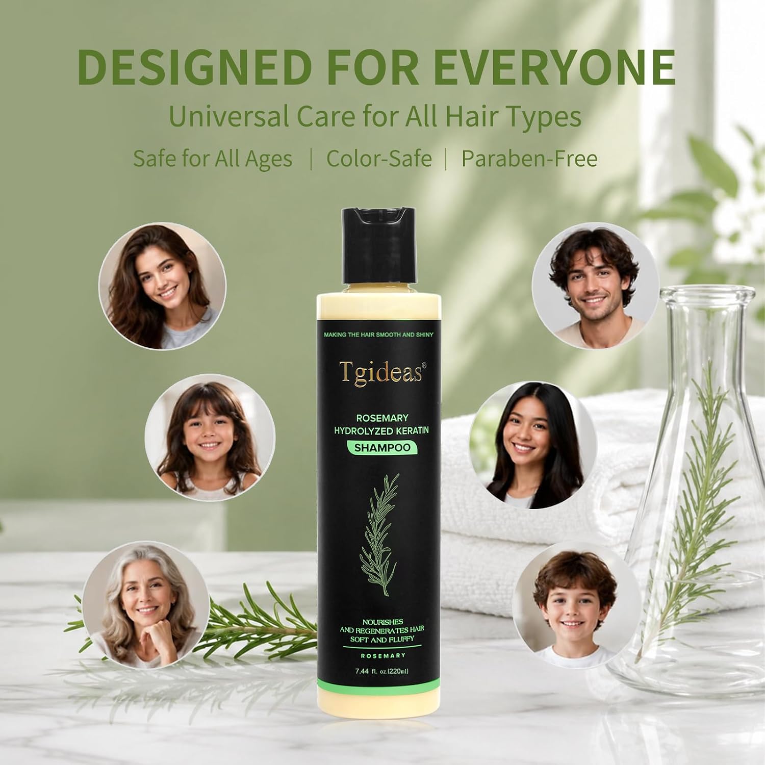 Thumbnail 6 de Tgideas Rosemary & Biotin Shampoo for Thinning Hair: Gentle Daily Care for Fuller, Stronger Strands