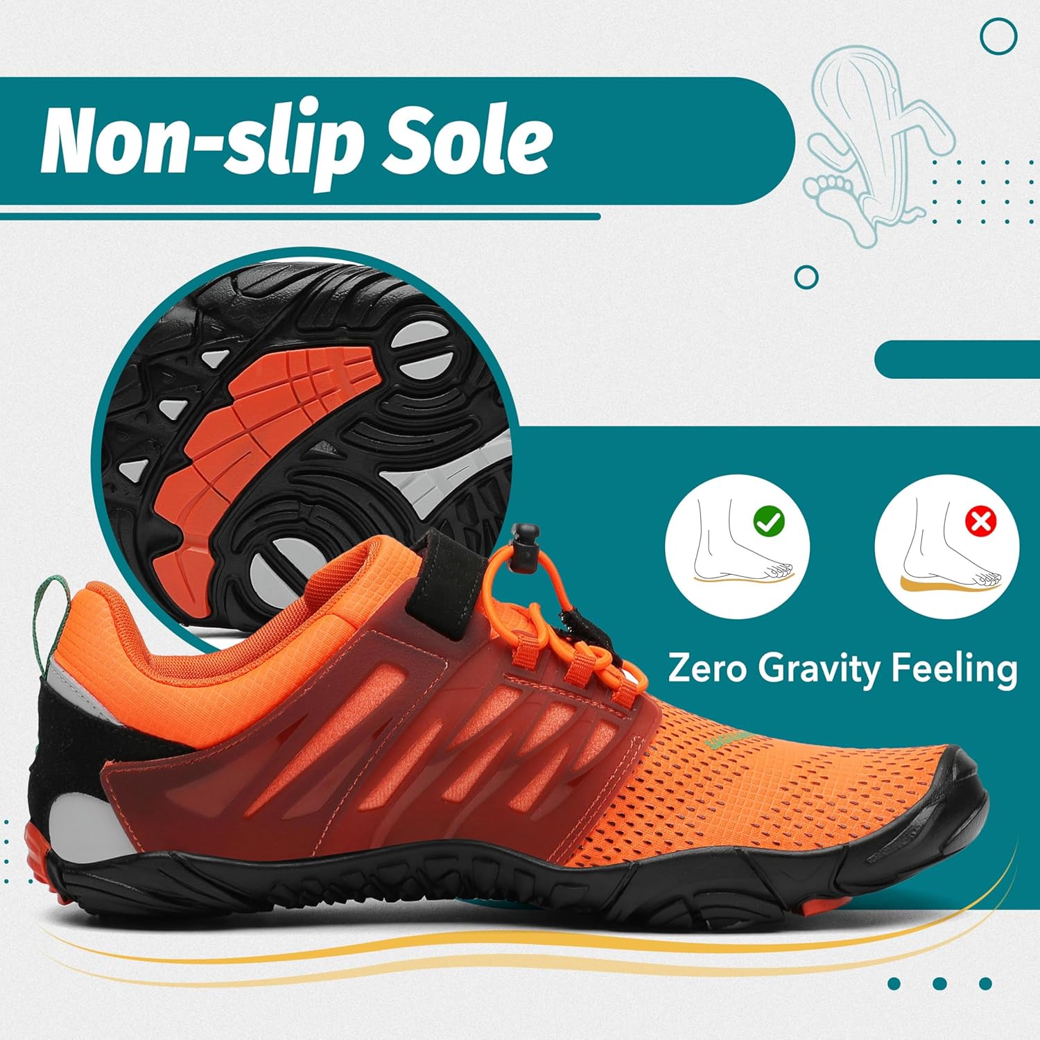 Thumbnail 4 de Scarpe Barefoot SAGUARO da Uomo e Donna — Minimaliste per Trail, Trekking e Palestra