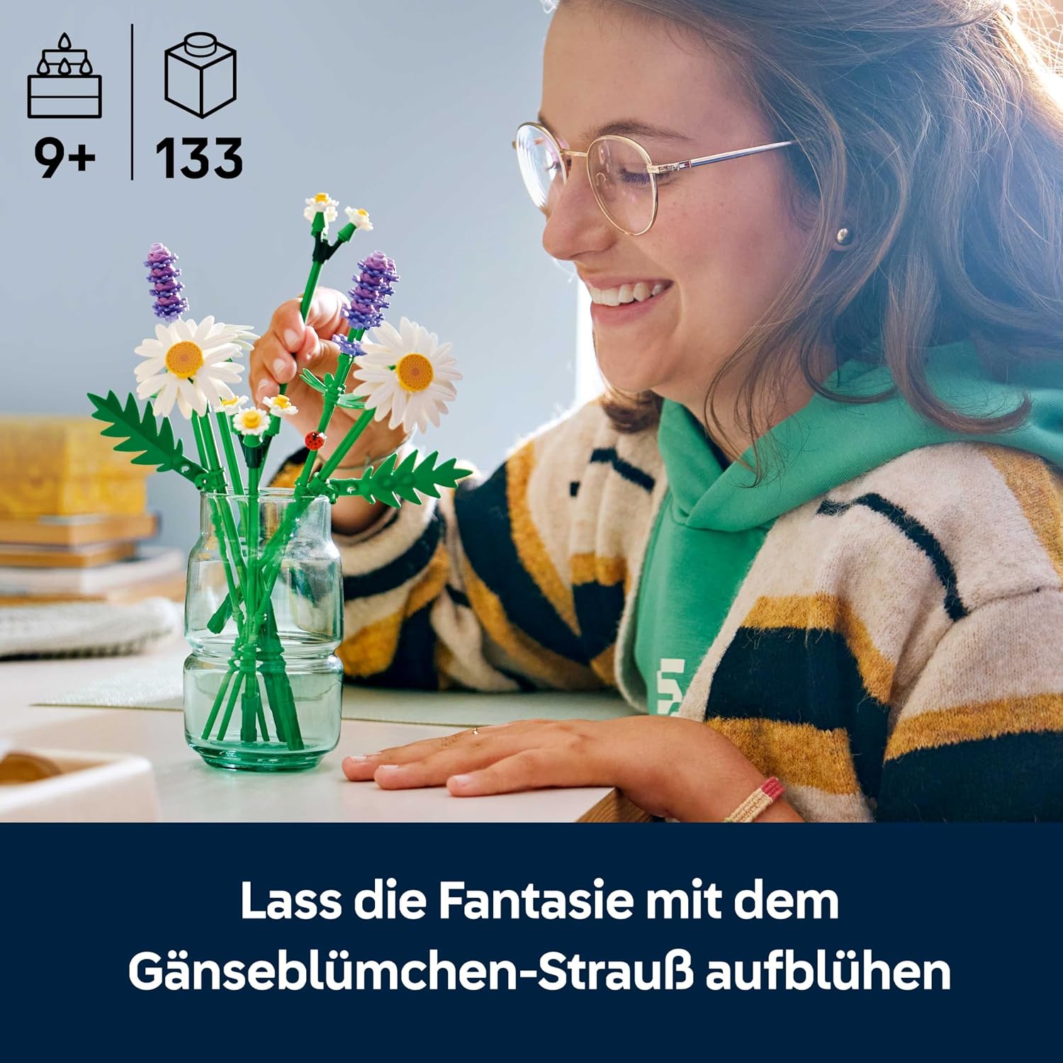 Thumbnail 1 de LEGO Botanicals Gänseblümchen – Strauß aus künstlichen Blumen (11508)