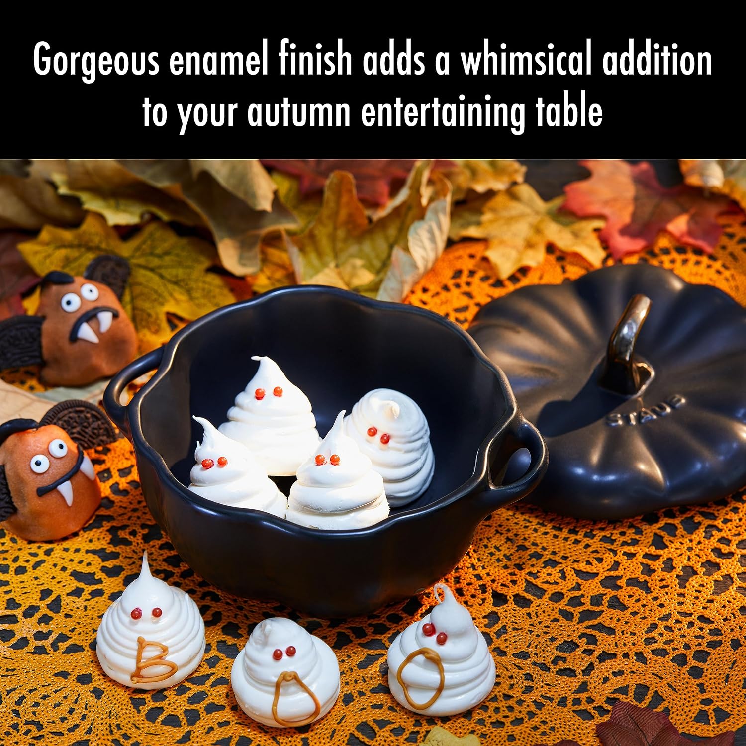 Thumbnail 3 de STAUB Ceramic Pumpkin Baking Dish, 0.5-qt