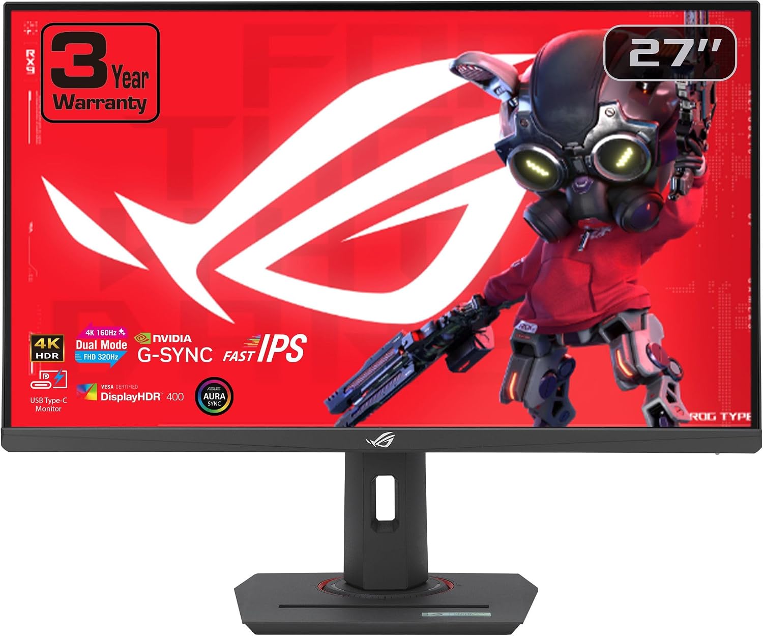 Detalle de ASUS ROG Strix XG27UCG 27" 4K Gaming Monitor