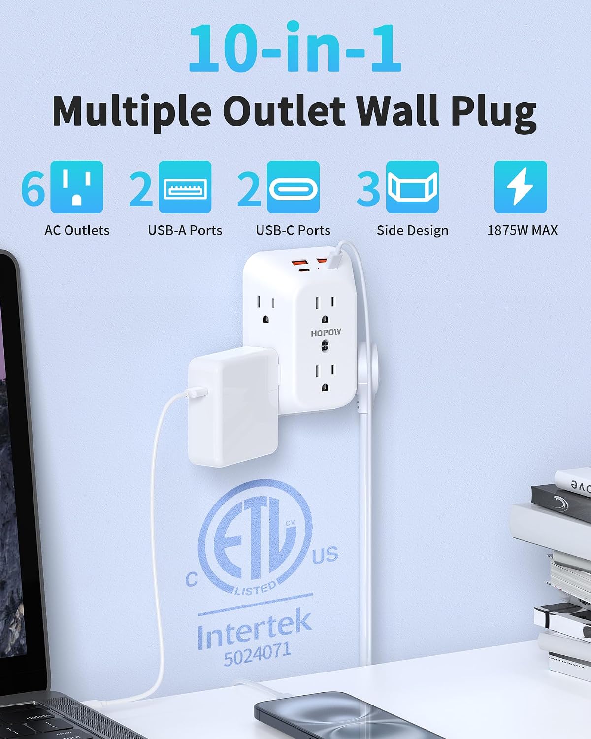 Detalle 2 de Outlet Extender 6-Outlet Surge Protector