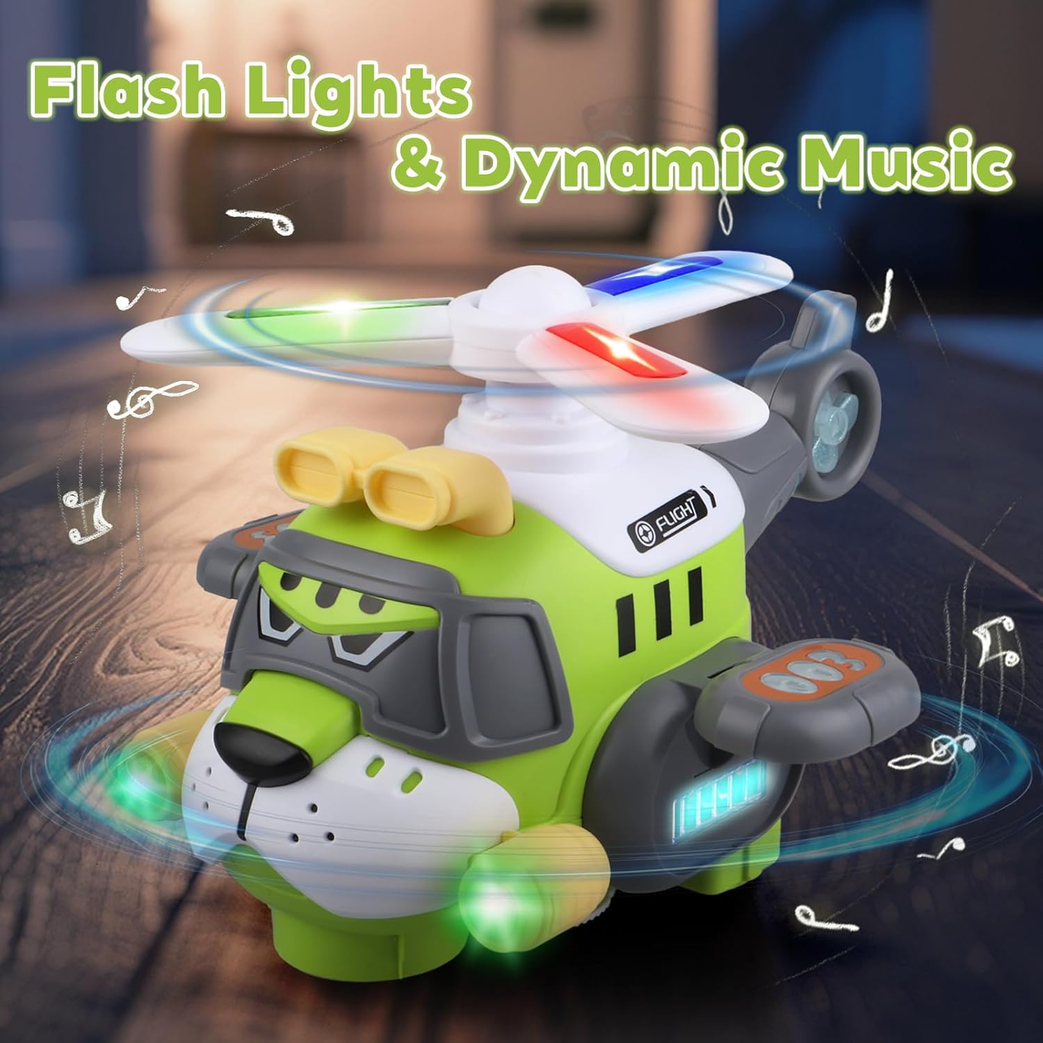 Detalle de victob Helicopter Toy for Kids with Lights & Sounds