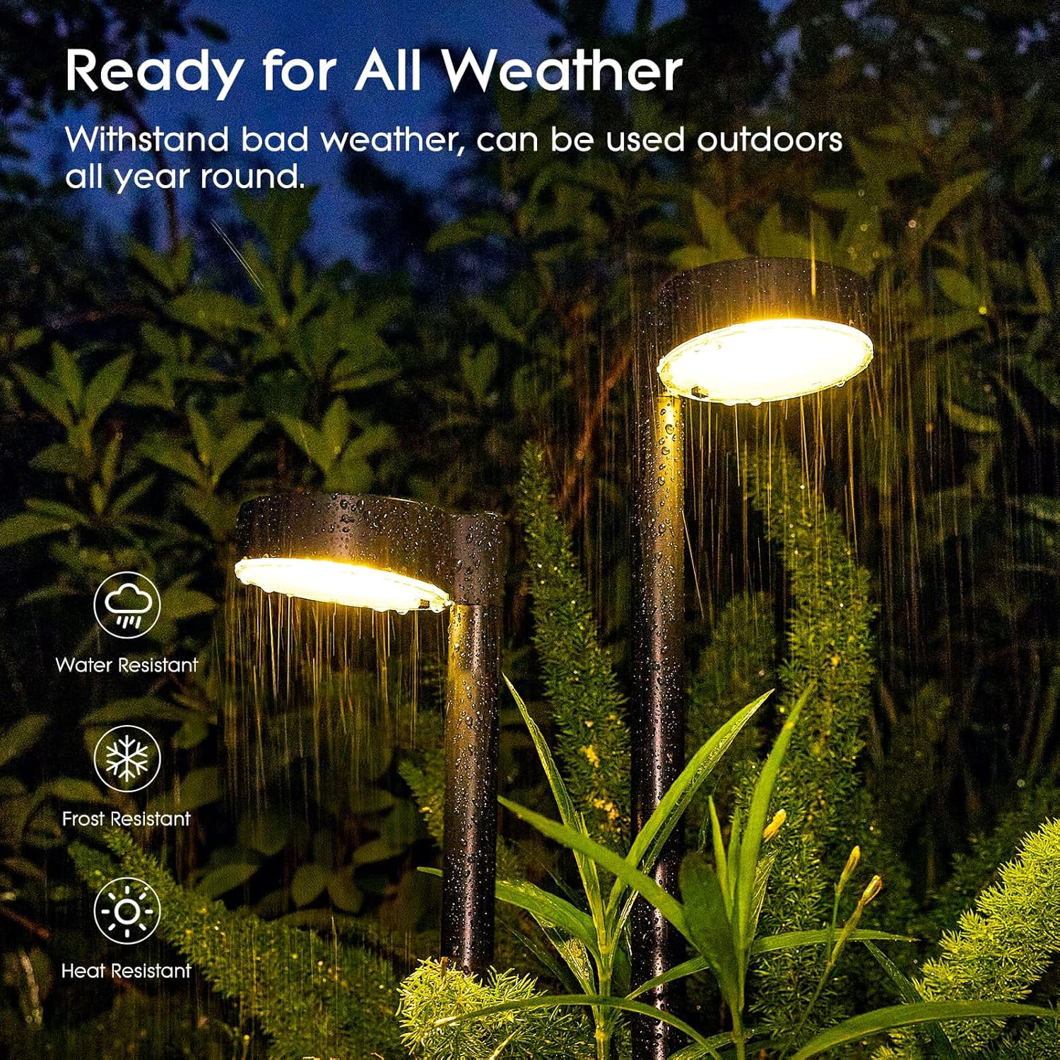 Thumbnail 5 de BUCASA Solarlampen für Außen Garten (6er-Set) mit 3000K warmweißem LED-Licht, IP65