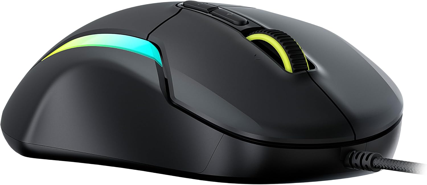 Detalle de Turtle Beach Kone II Ergonomische RGB-Gaming-Maus mit Kabel