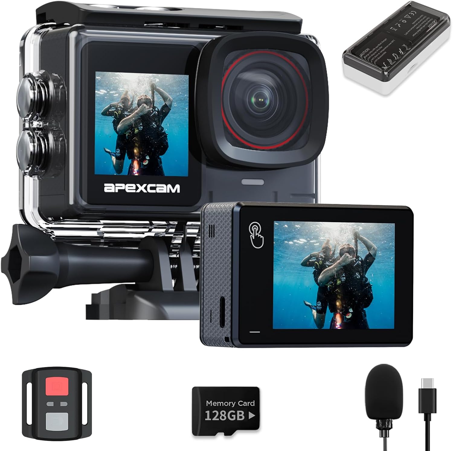 Detalle de Apexcam Nuovo X80pro Action Cam 4K60FPS