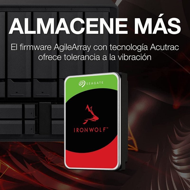 Detalle 2 de Seagate IronWolf NAS 3.5" 1TB SATA 3 — fiabilidad para NAS multiusuario, ideal para small business