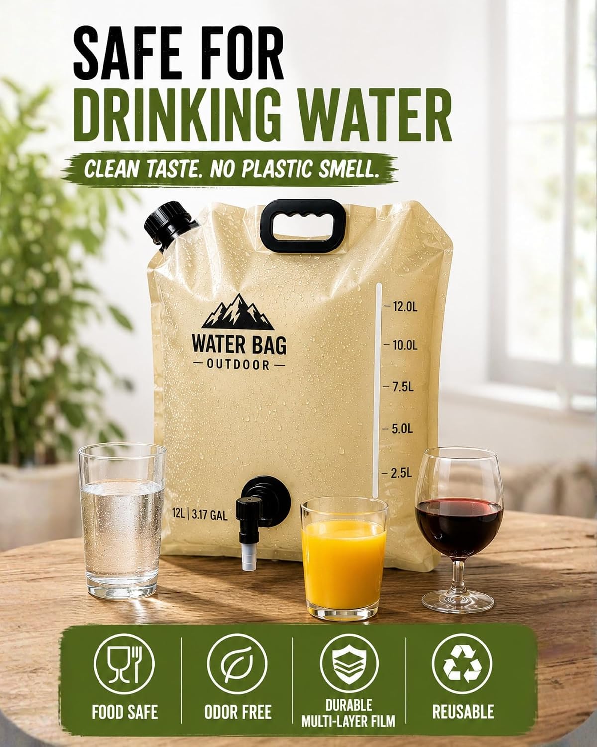 Detalle de CoreMuse Collapsible Water Container, 12L