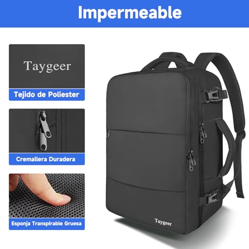 Thumbnail 3 de Taygeer Mochila Cabina 55x40x20: alternativa práctica para viajes de mano