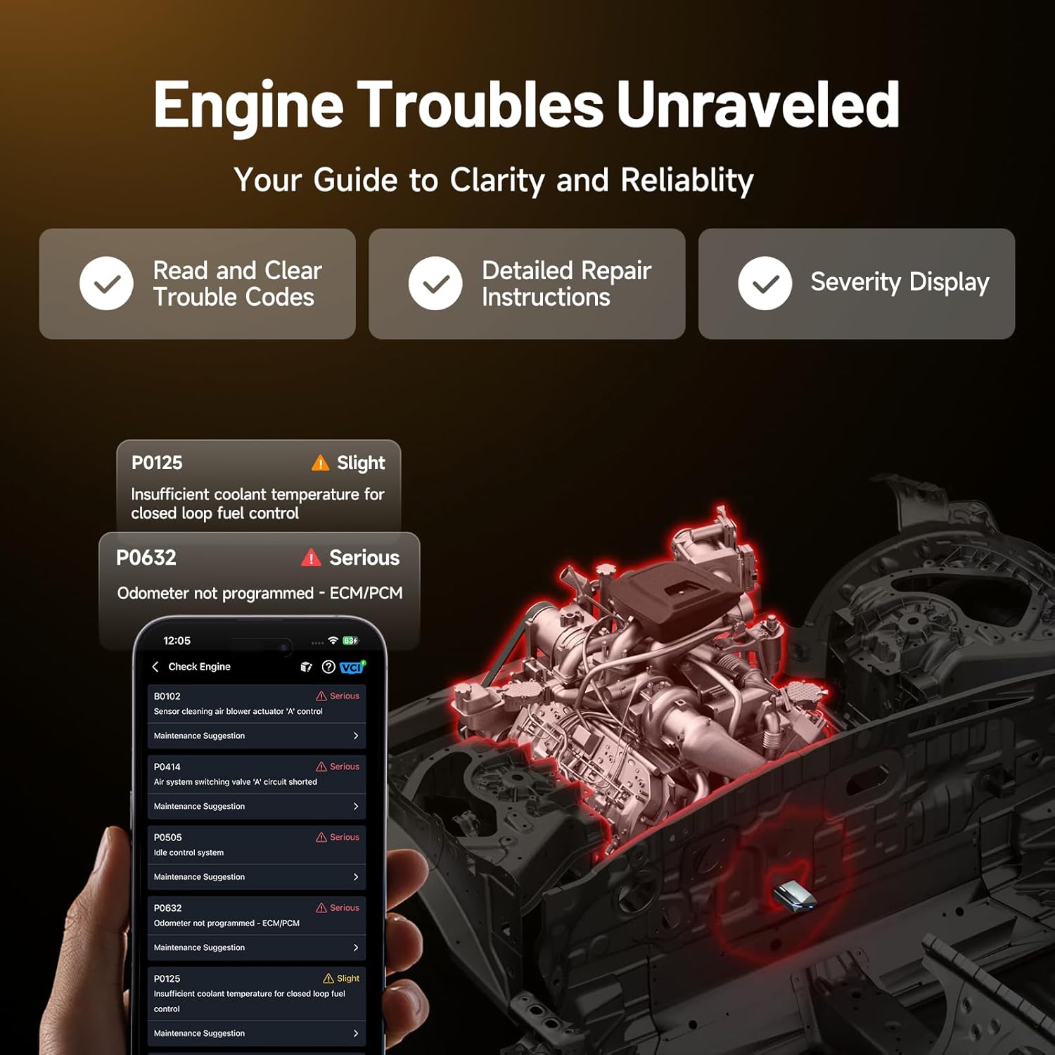 Thumbnail 3 de TOPDON CarPal A OBD2 scanner for diagnostics