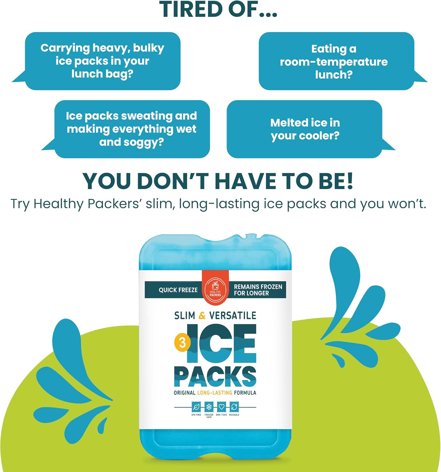 Detalle de Healthy Packers Ice Packs 7 in
