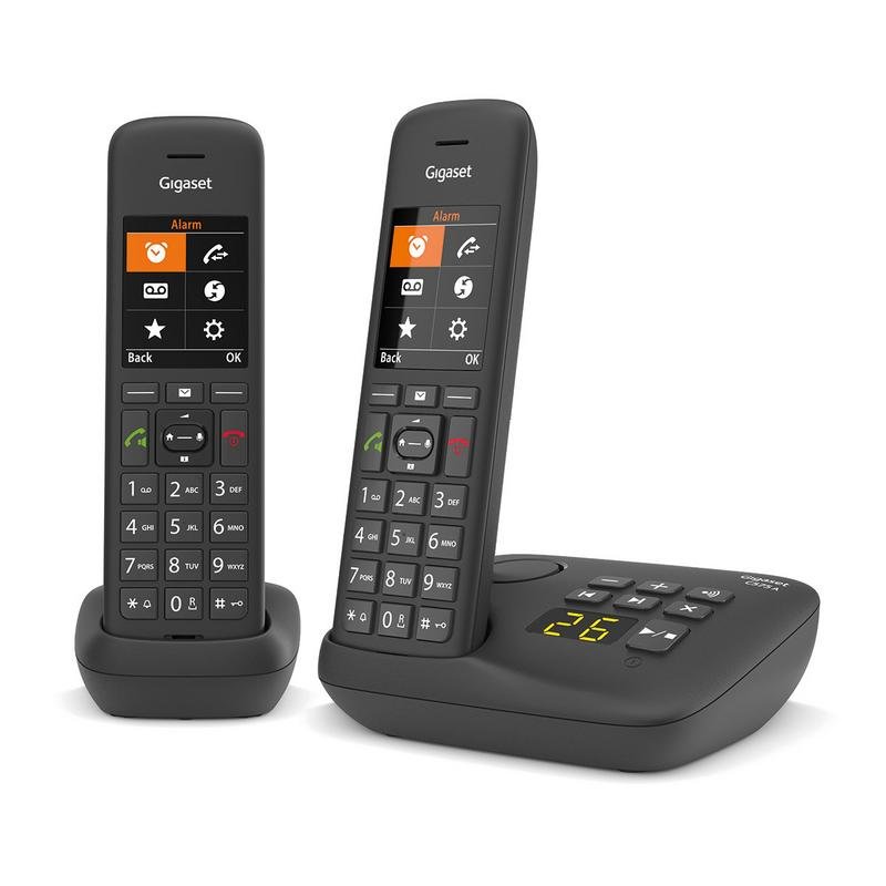 Detalle de Gigaset C575A Duo Negro con contestador y agenda de 200 contactos
