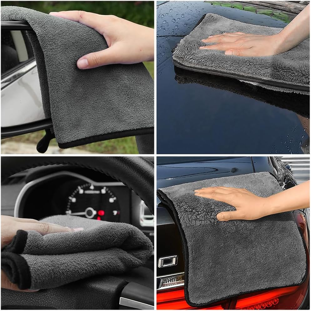 Thumbnail 6 de Adiwo – 6 Lingettes Microfibre 40 x 30 cm, 500 GSM, Chiffons adapt pour voiture et maison