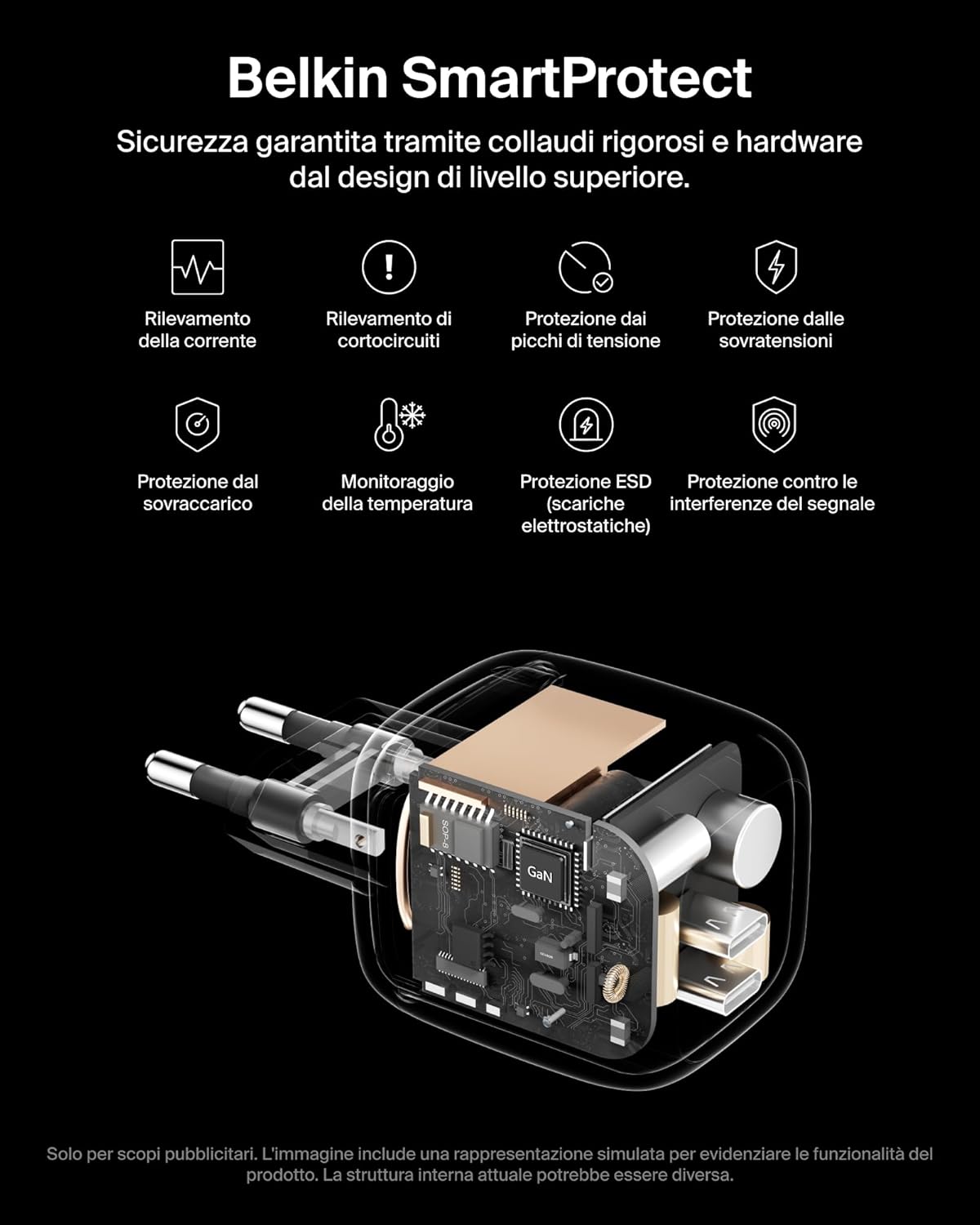 Thumbnail 5 de Belkin SmartProtect Caricatore USB-C a 2 Porte 67W: ricarica GaN rapida per laptop e dispositivi USB-C