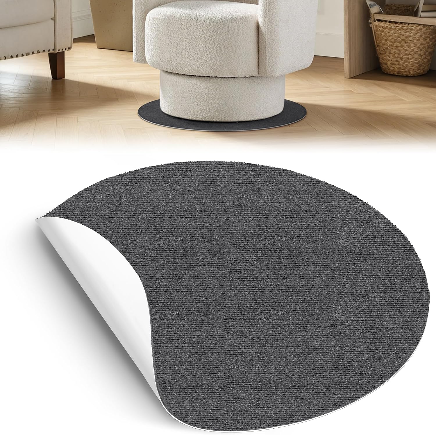 Thumbnail 6 de Round Recliner Floor Protector Pad, 27.5" x 27.5