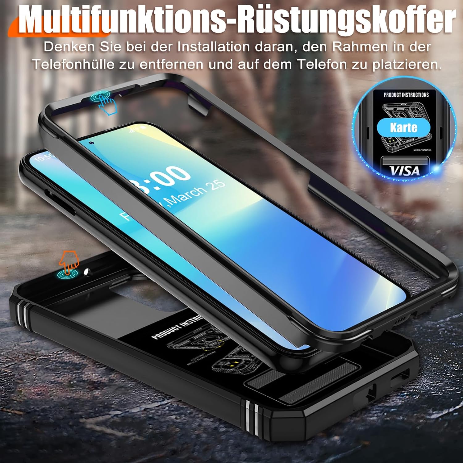Thumbnail 4 de Giyer Galaxy A55 5G Hülle mit Schutzfolie