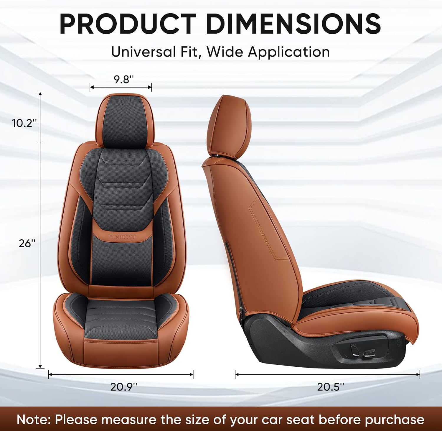 Thumbnail 4 de TIEHESYT Leather Car Seat Covers
