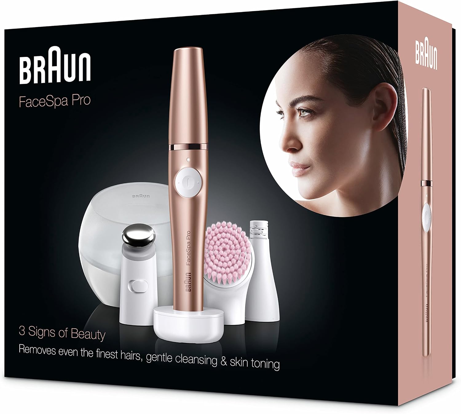 Thumbnail 3 de Braun FaceSpa Pro SE921: epilatore viso donna tutto-in-un per depilazione e pulizia