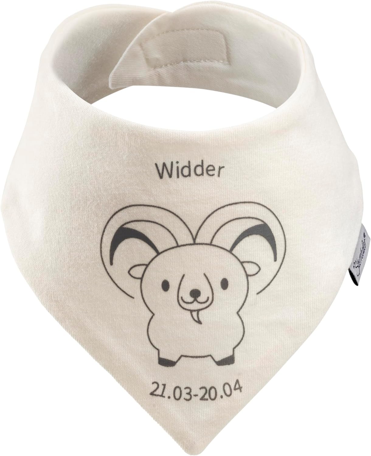 Thumbnail 1 de Sterntaler Baby Halstuch Sternzeichen (Waage) Ecru – unisex mit Klettverschluss