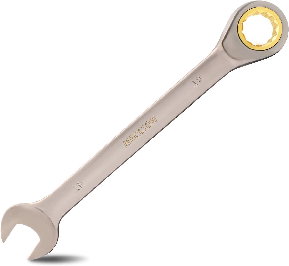 Thumbnail 6 de Meccion 21mm Fixed Head Ratchet Spanner – Chrome Vanadium Steel, Black Nickel Plated Combination Wrench