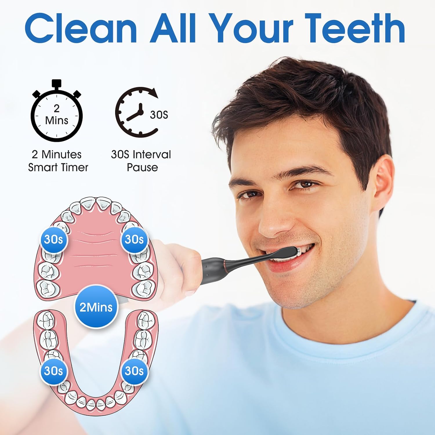 Detalle de Cemobene Electric Toothbrush with 6 Modes