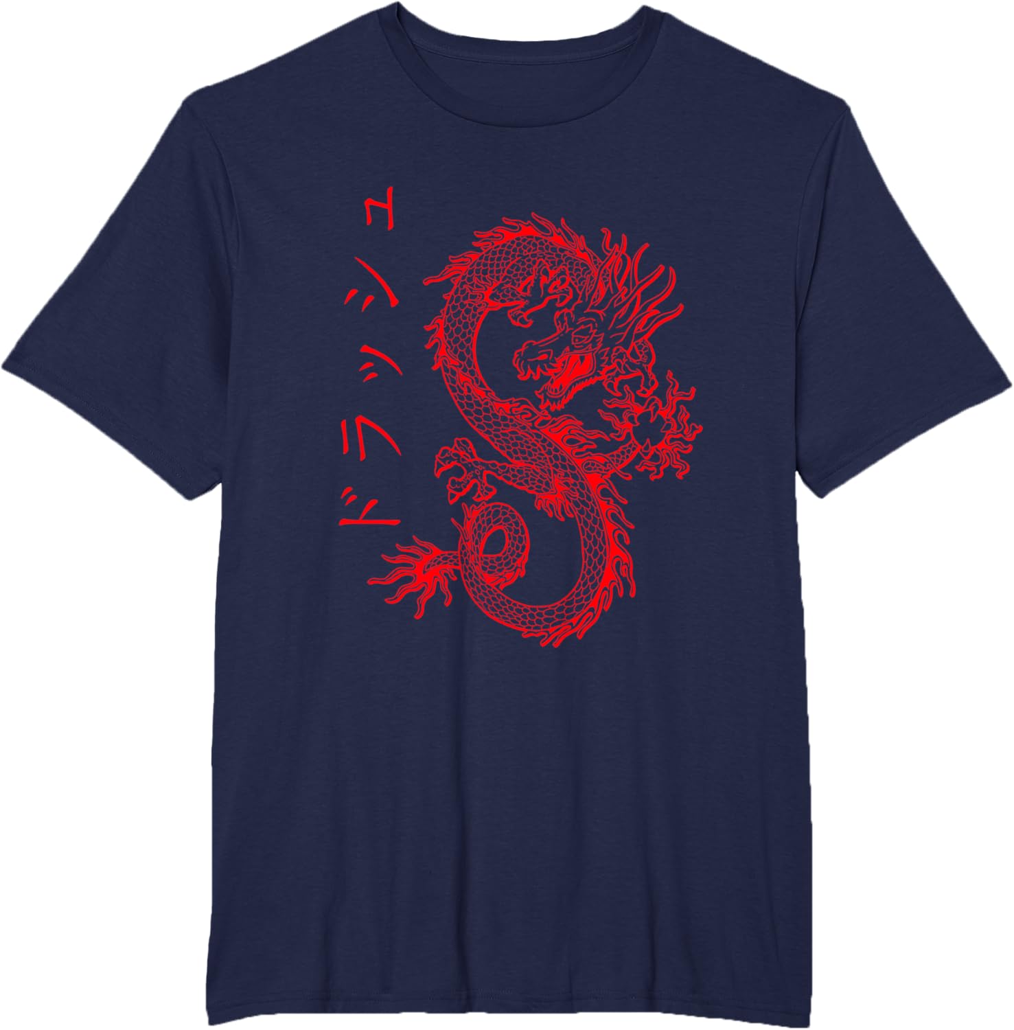 Detalle de Drago Streetwear E-Girl Estetico retrò E-Boy Japan Kanji Maglietta