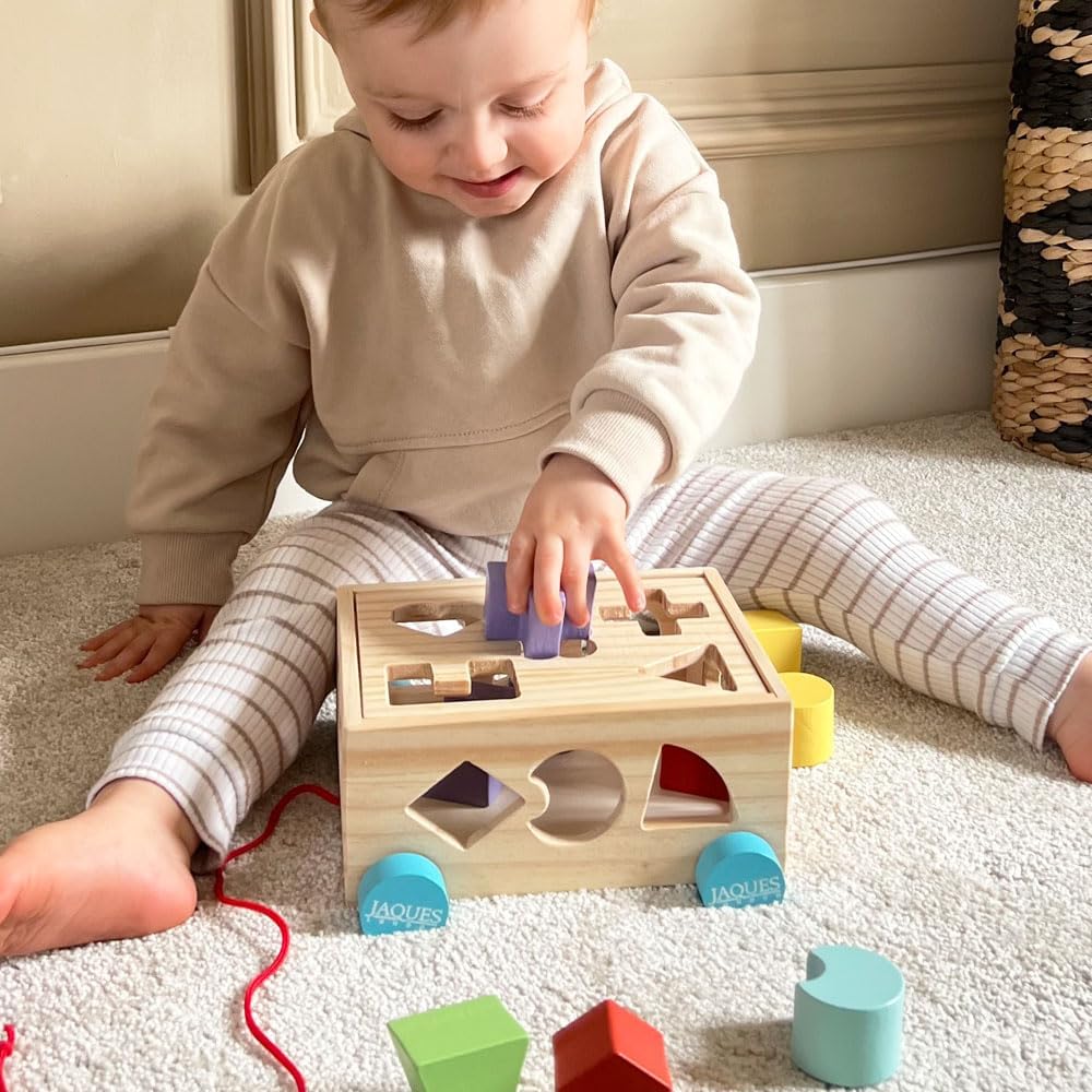 Thumbnail 5 de Jaques of London Wooden Shape Sorter for 1 year olds — Montessori Pull Along Toy