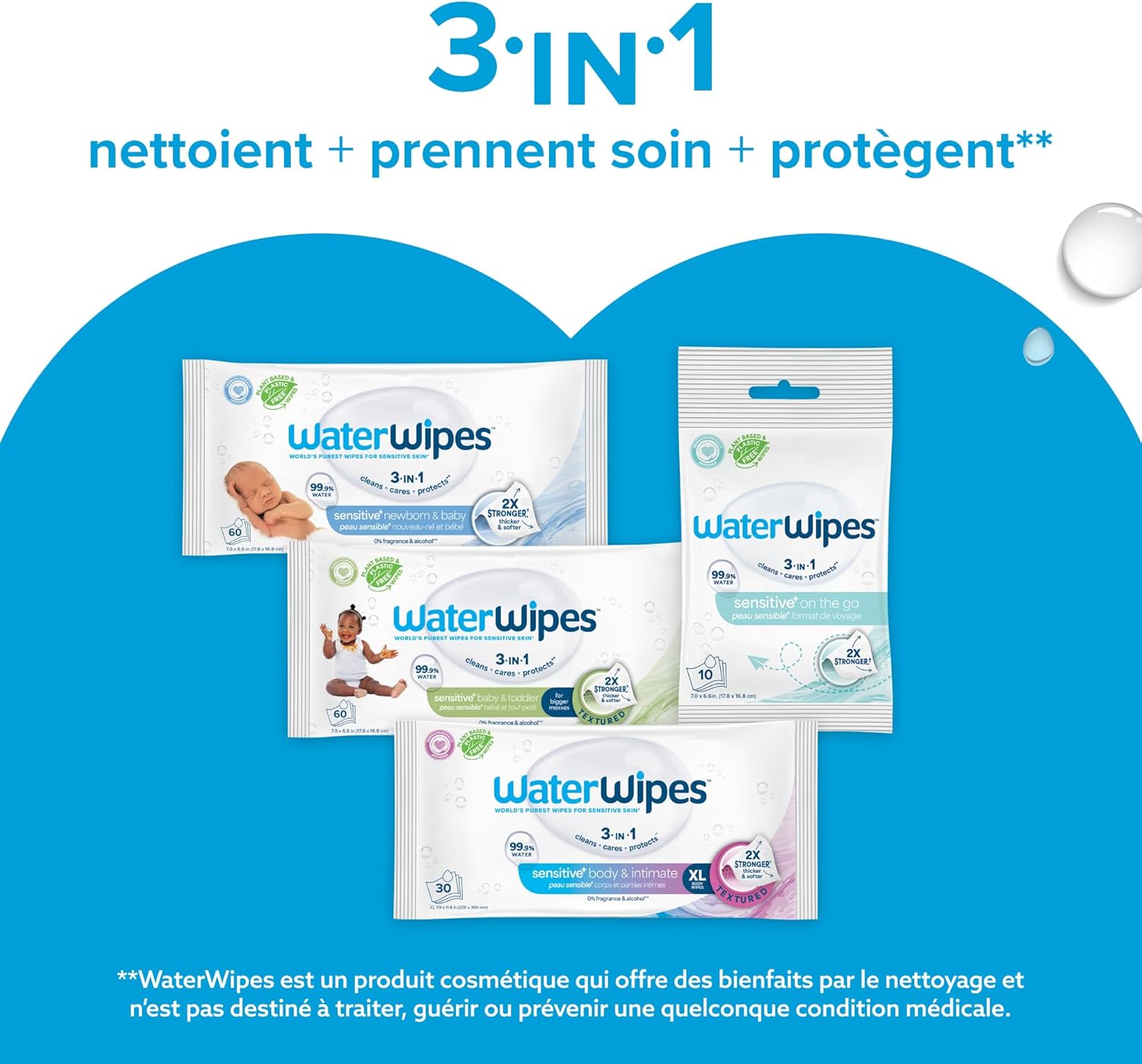 Thumbnail 6 de WaterWipes Sensitive+ Lingettes Nouveau-Né 720