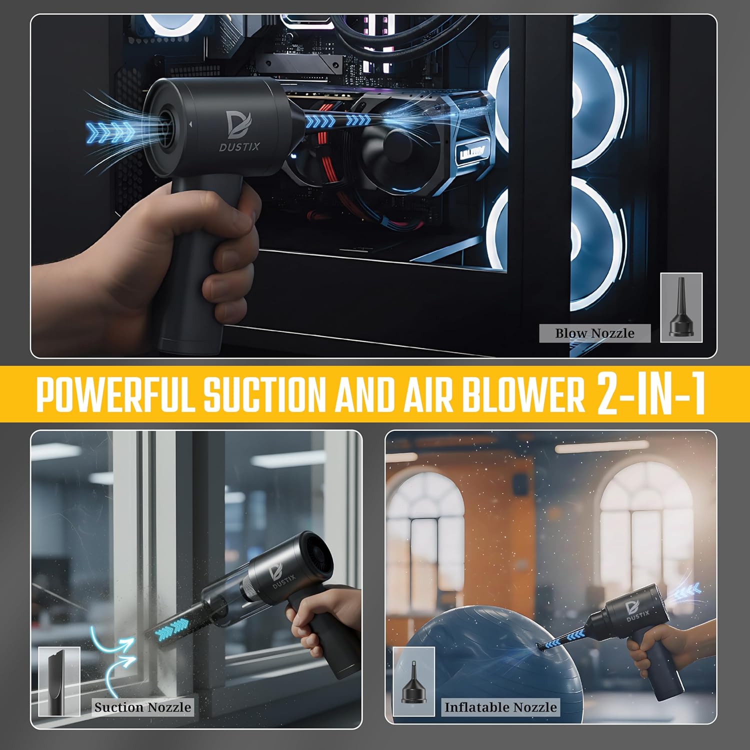 Thumbnail 3 de Car Hoover Cordless Portable 12000Pa: A compact handheld cleaner for quick car cleans