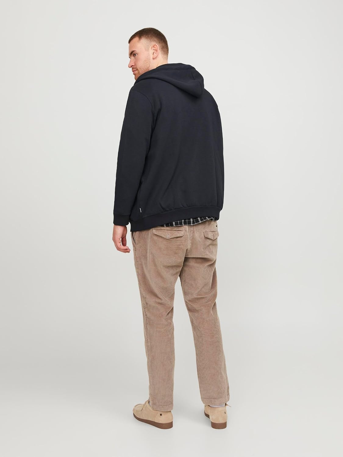 Detalle de JACK & JONES Zip Hoodie 61% poliéster 39% algodón