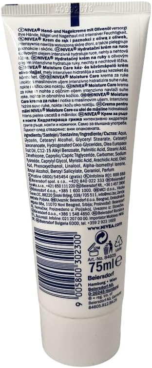 Detalle de NIVEA Handkräm 75 ml för torra händer med olivolja
