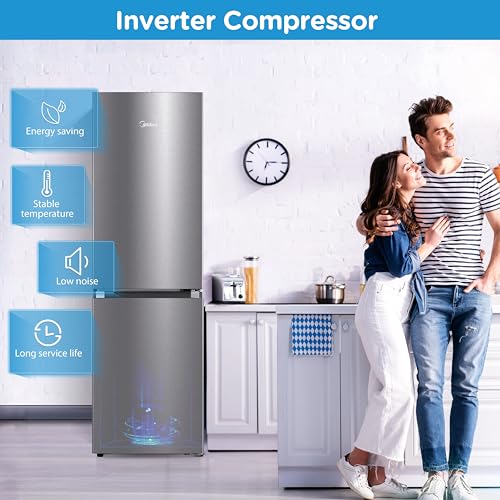 Thumbnail 2 de Midea MDRB379FGD02 273L Frost Free Fridge Freezer with Inverter Compressor
