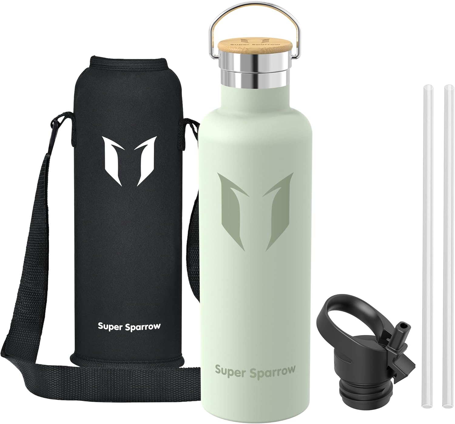 Thumbnail 1 de Super Sparrow borraccia termica da 1L in acciaio inox, senza BPA, con 2 tappi intercambiabili