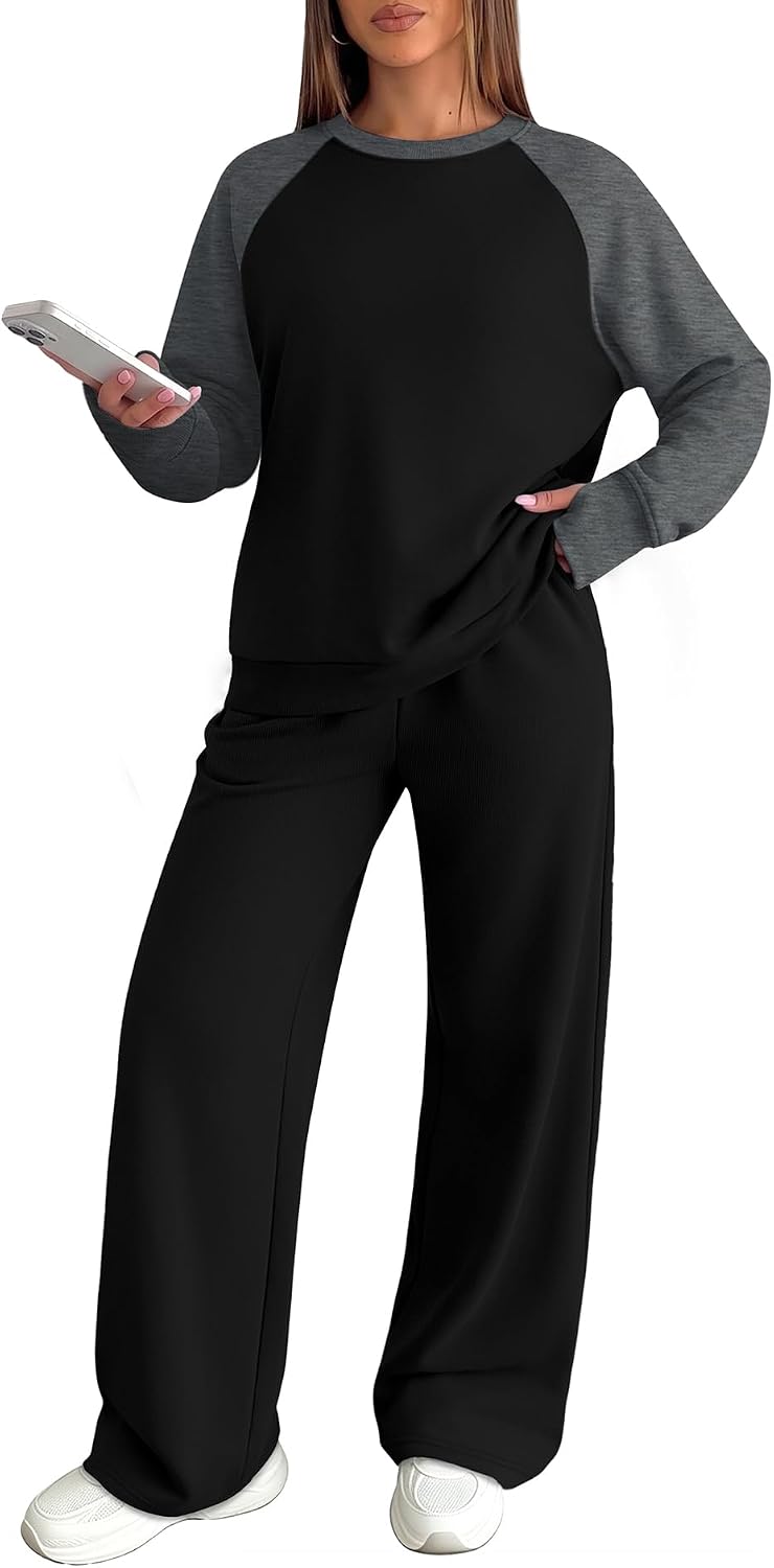 Detalle 2 de OFEEFAN Women's Lounge Set Polyester-Cotton Blend