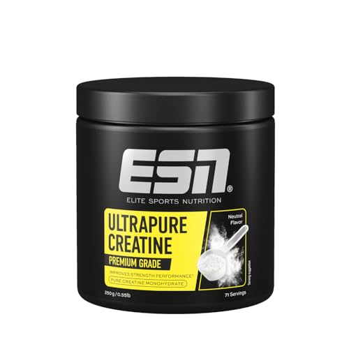 ESN Ultrapure Creatine Monohydrate 250 g | Creatina en polvo microfina y soluble, vegana (Made in Germany)
