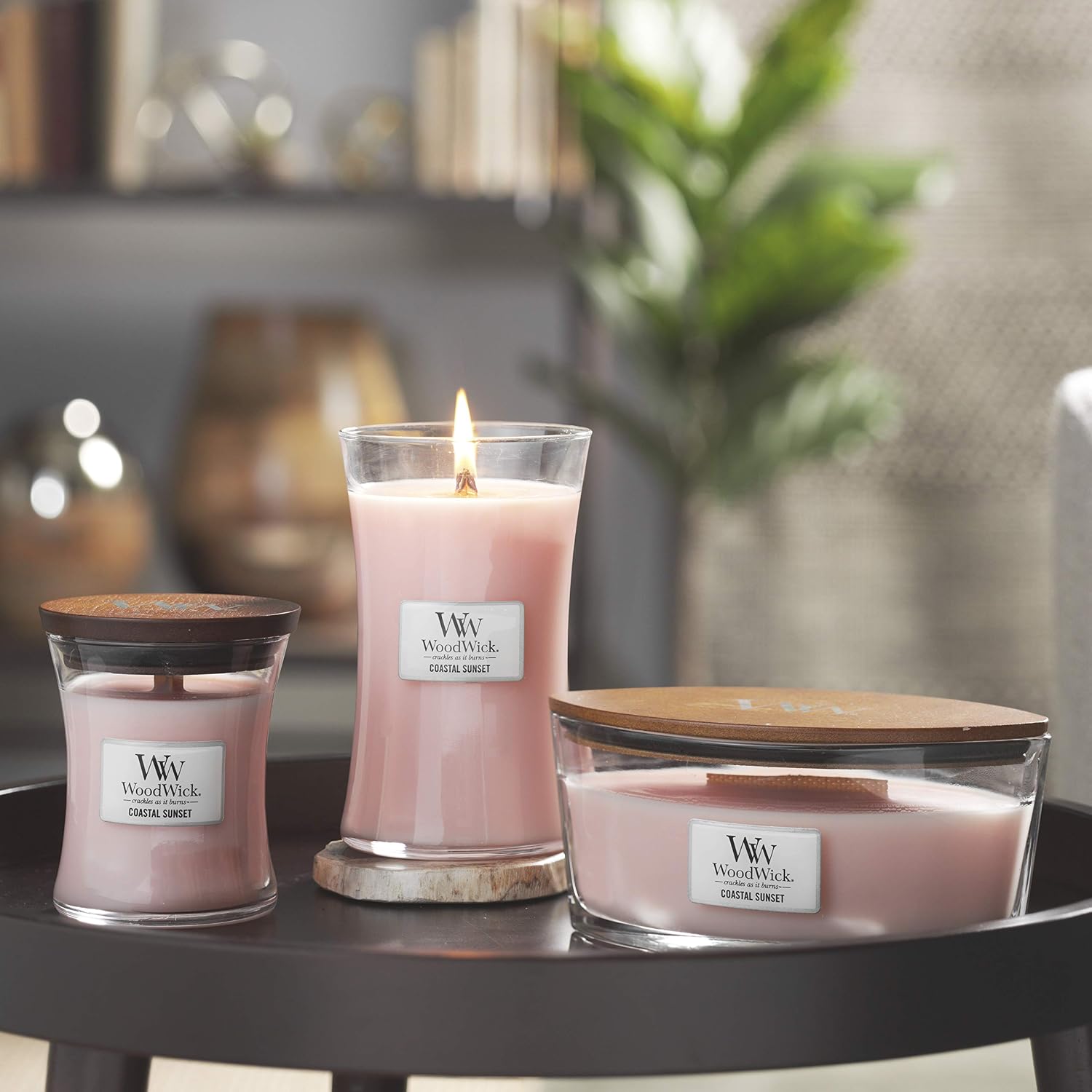 Thumbnail 3 de WoodWick grande bougie parfumée Coucher de soleil