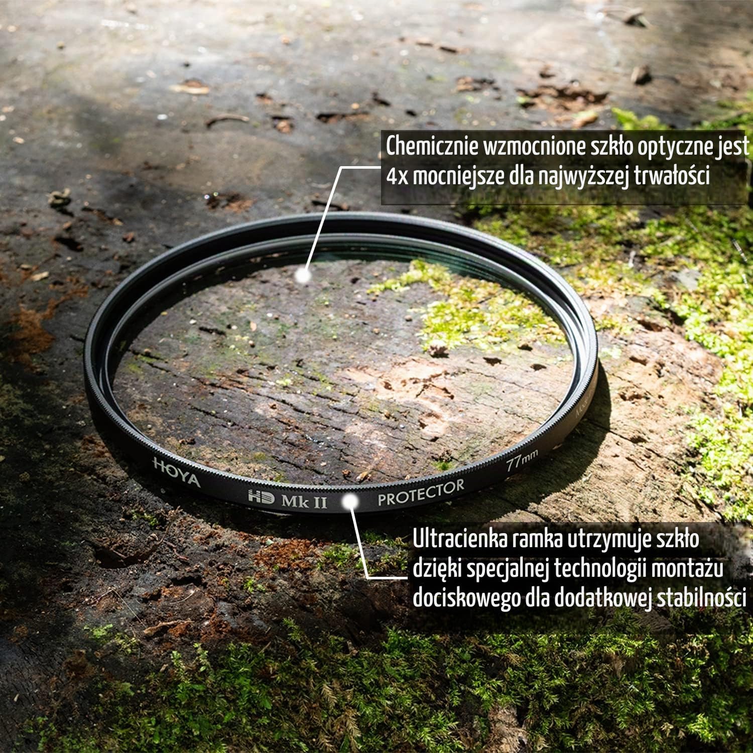 Detalle 2 de Hoya HD MkII Protector 77 mm – filtr ochronny ze szkła optycznego