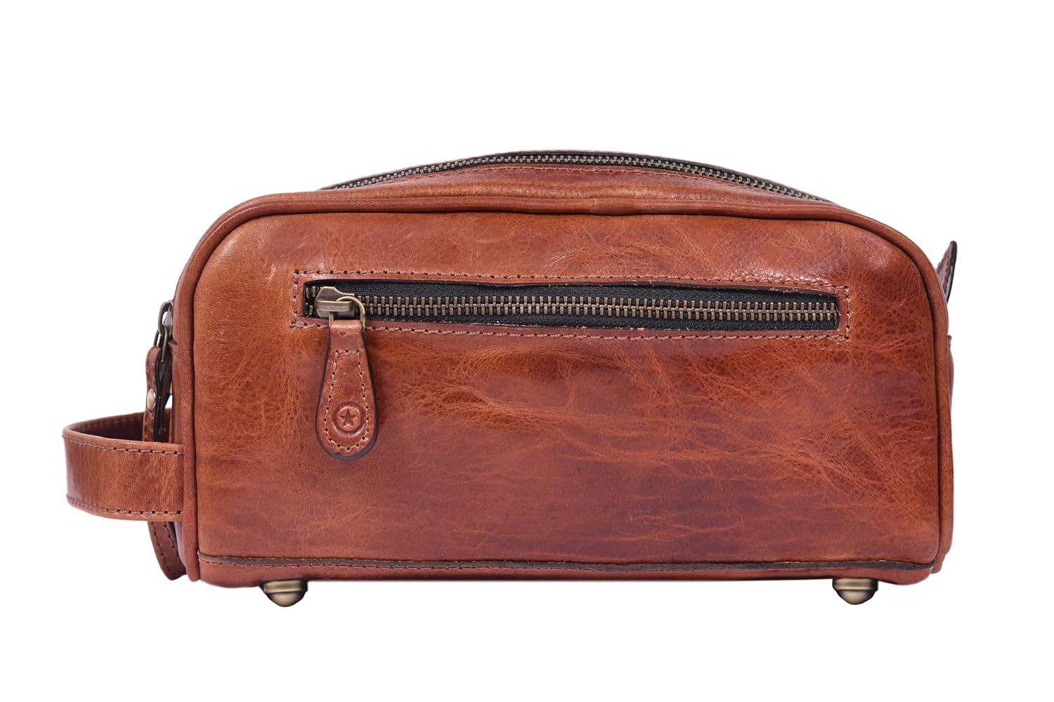 Detalle de Aaron Leather Goods Dopp Kit with Waterproof Lining