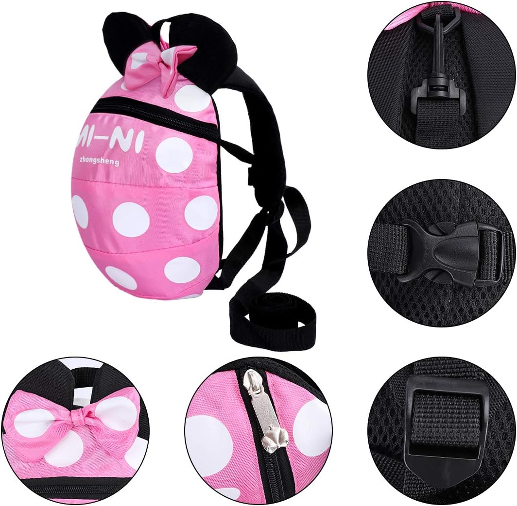 Thumbnail 4 de Baby Toddler Safety Harness Backpack (Pink, 1–5 Years) with Reins Leash