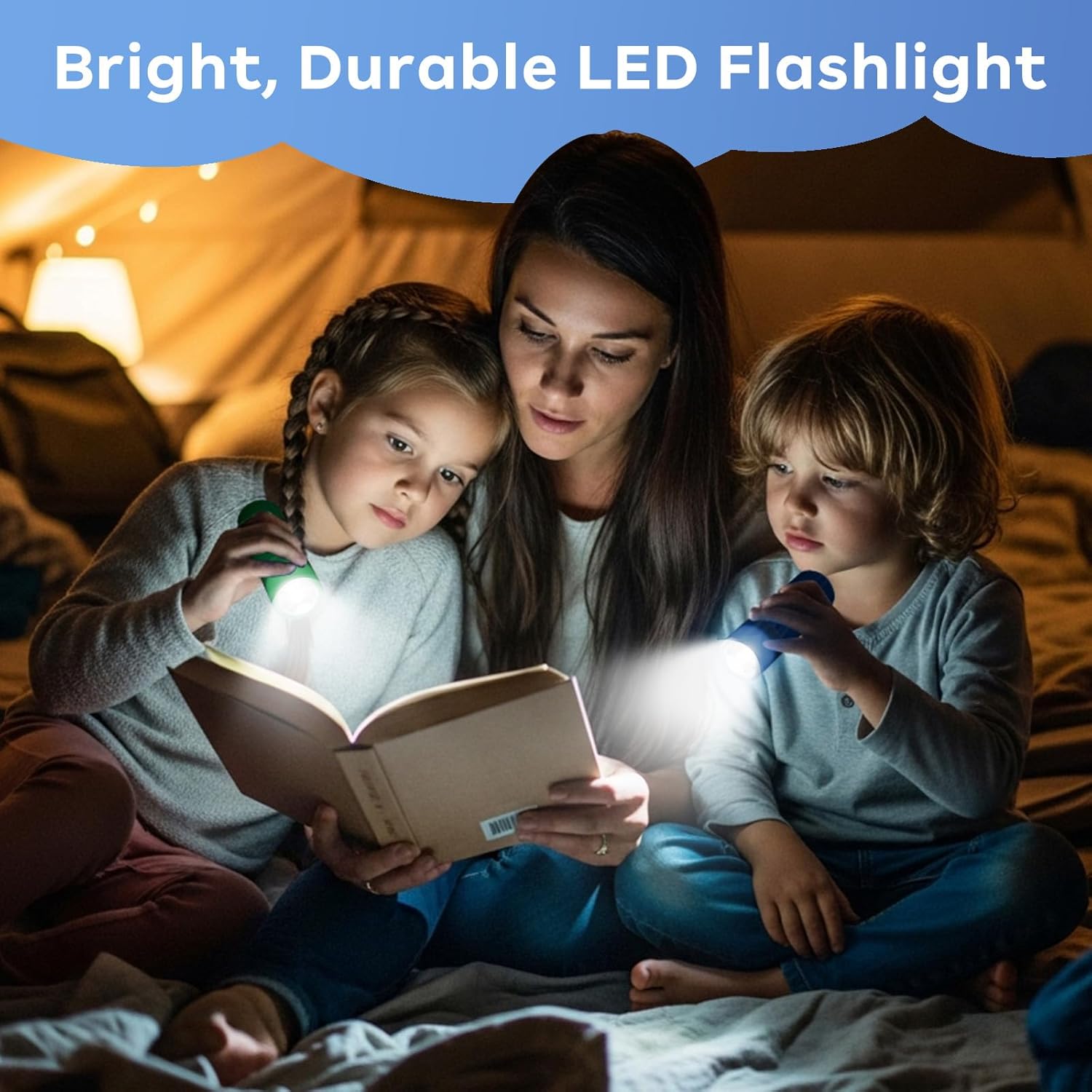 Thumbnail 6 de GEARLITE Mini LED Taschenlampe im 6er-Set für Kinder (IP65, 18× AAA Batterien, Lanyard)