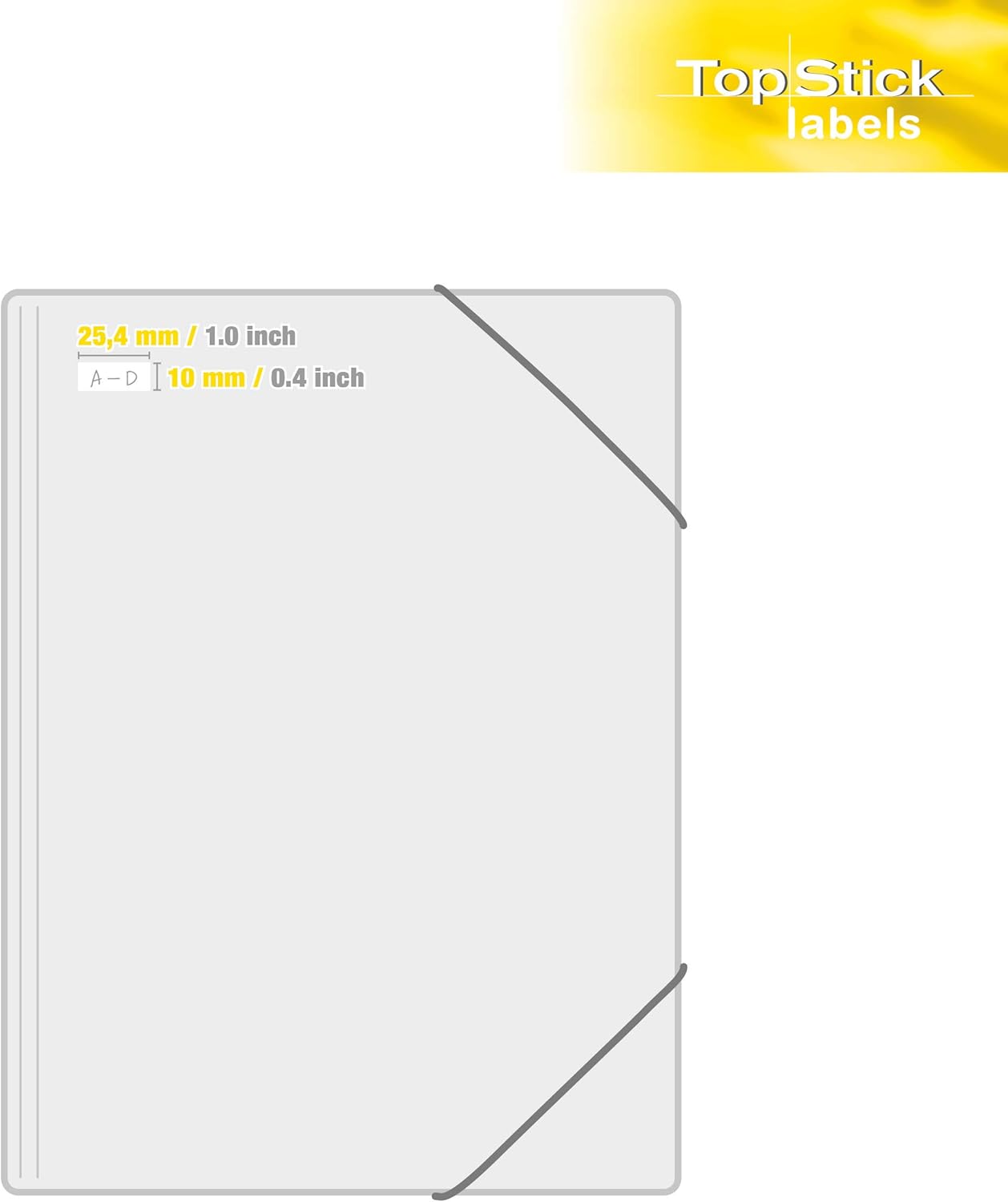Thumbnail 4 de TopStick 8780 Universal Etiketten – 100 Blatt, 25,4 x 10 mm, 18900 Stück, selbstklebend, matt, kompatibel mit Laserdruckern und Tintenstrahldruckern