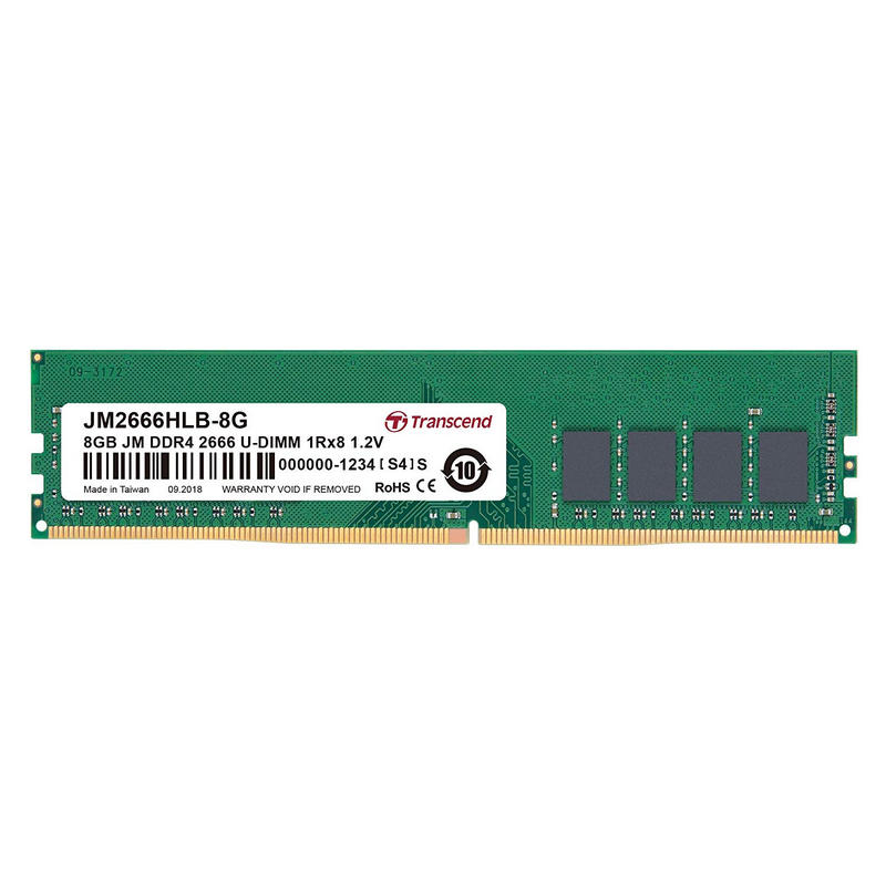 Detalle de Transcend JetRam 8 GB DDR4 2666 MHz CL19 🖥