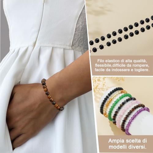 Thumbnail 6 de Aretas bracciale di perline in cristallo 18,5 cm