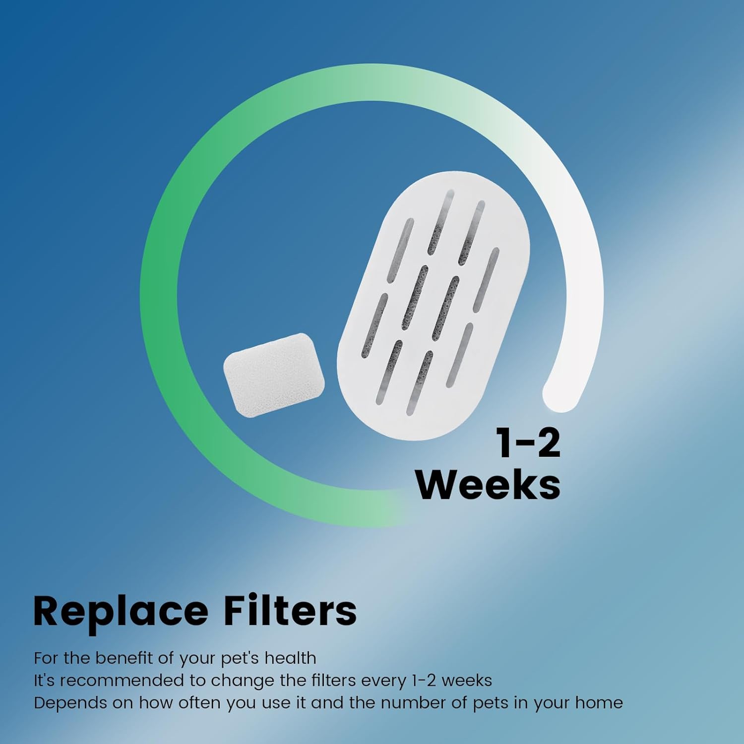 Thumbnail 5 de DOOOB Katzenwasserbrunnenfilter 60 g 24 Stück